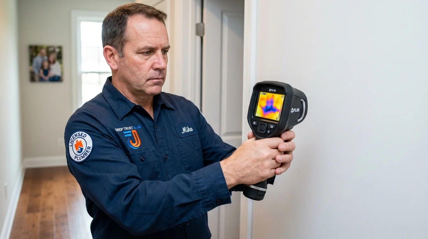 Thermal imaging leak detection by Johns Plumbing LLC in Prudenville